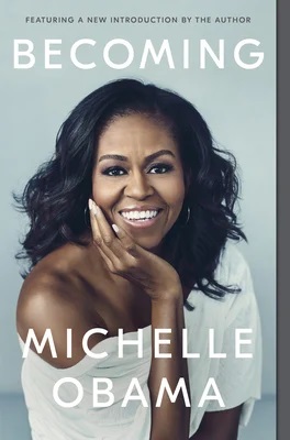 Book cover of Becoming by Michelle Obama